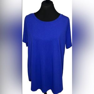 Zenana, Bright Blue tunic, Size 1X